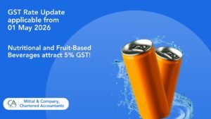 GST rates on beverages from May 2026
